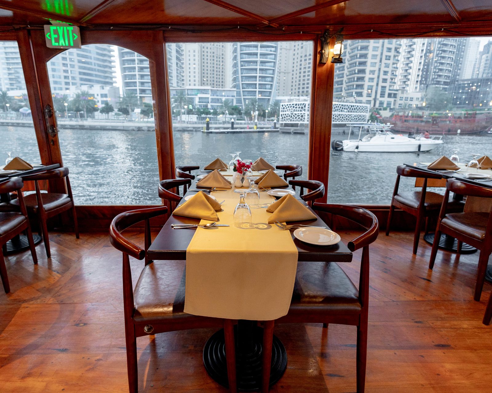 Lower Deck Table Setup